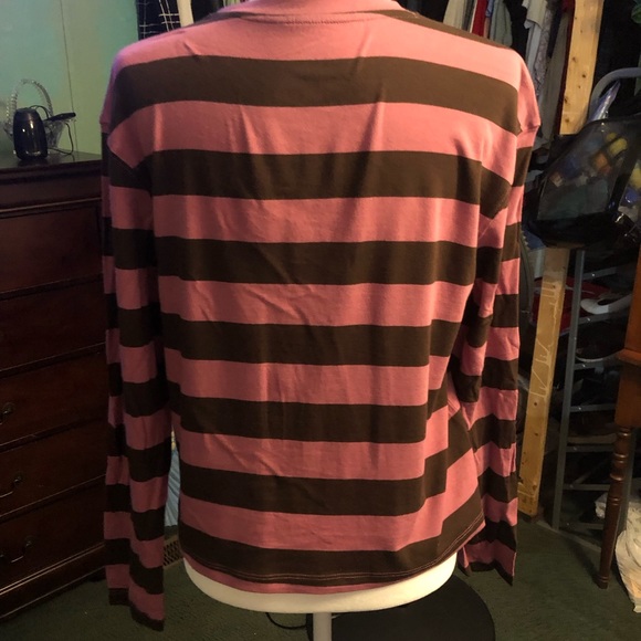 Ladies A New Day Stripe Mauve & Purple Shirt NWT - Picture 4 of 5